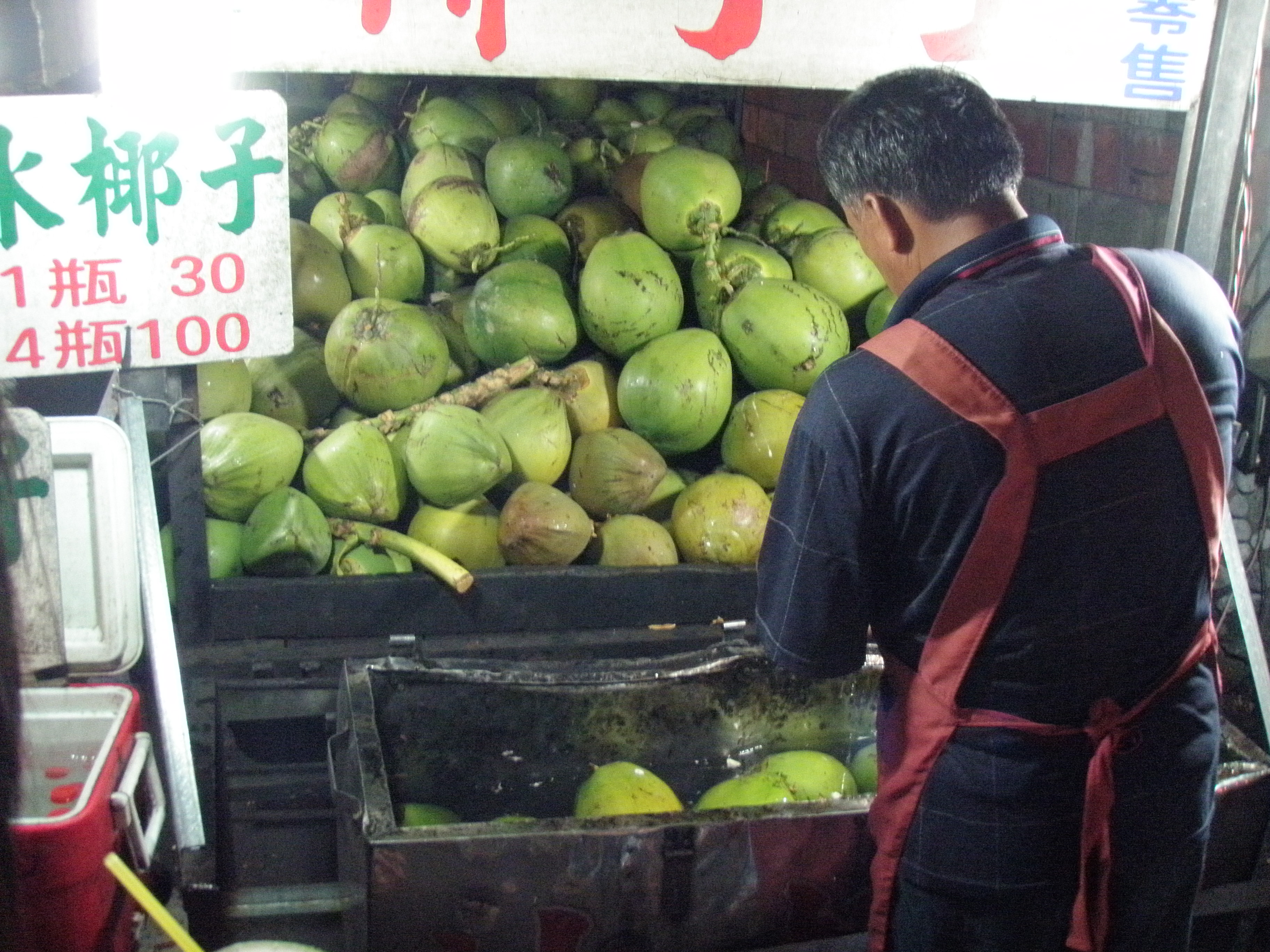 Coconut street vender